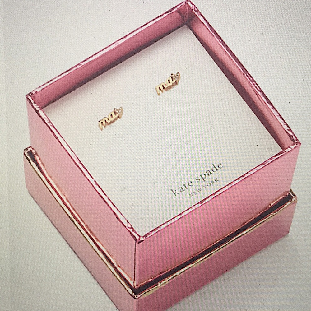 ♠️KATE SPADE - “LOVE YOU, MOM, MAMA, MINI” STUDS
